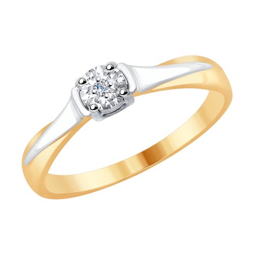 

Кольцо помолвочное из золота с бриллиантом р. . SOKOLOV Diamonds 1011689, 1011689
