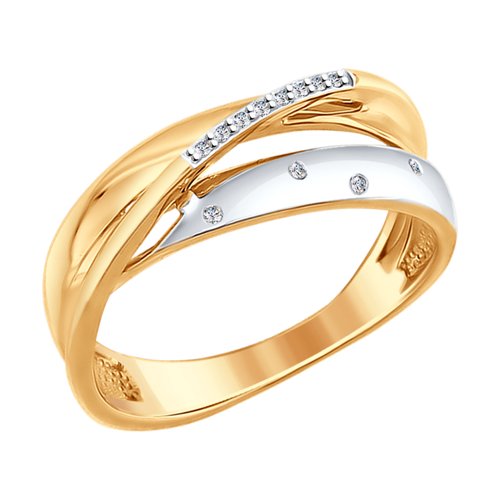 

Кольцо из золота р. 18 SOKOLOV Diamonds 1011615, бриллиант, 1011615