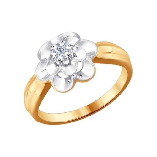

Кольцо из золота р. 17,5 SOKOLOV Diamonds 1011517, бриллиант, 1011517
