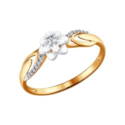 

Кольцо из золота р.  SOKOLOV Diamonds 1011402, бриллиант, 1011402