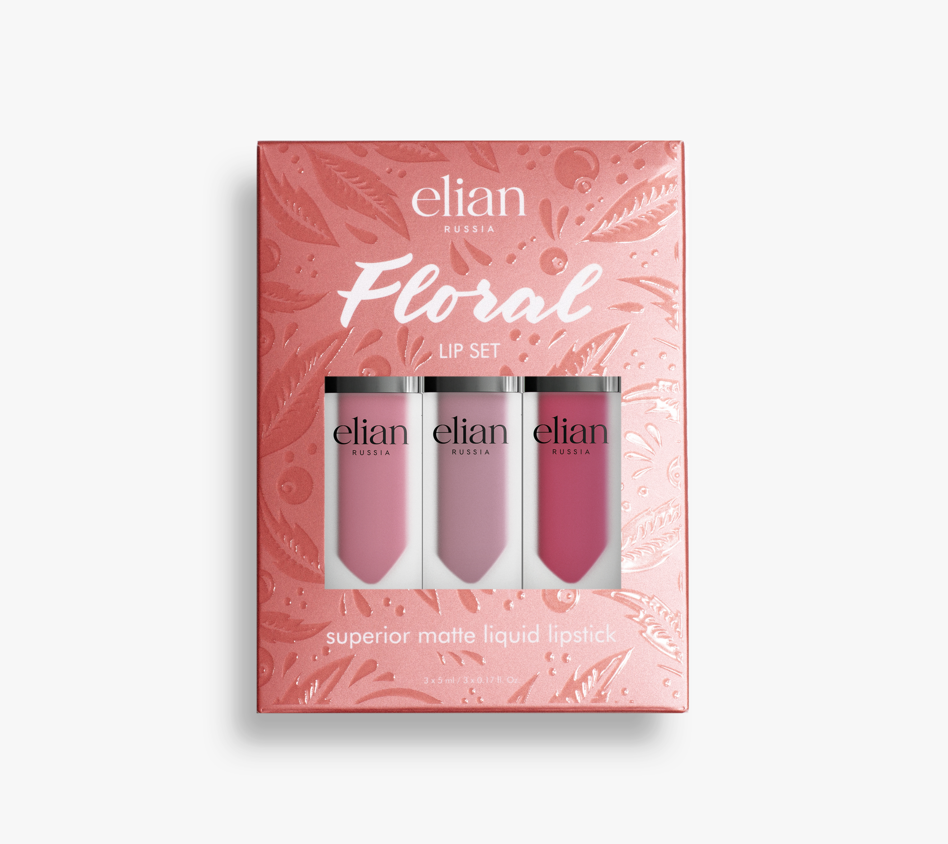 фото Набор жидких матовых помад elian russia floral lip set