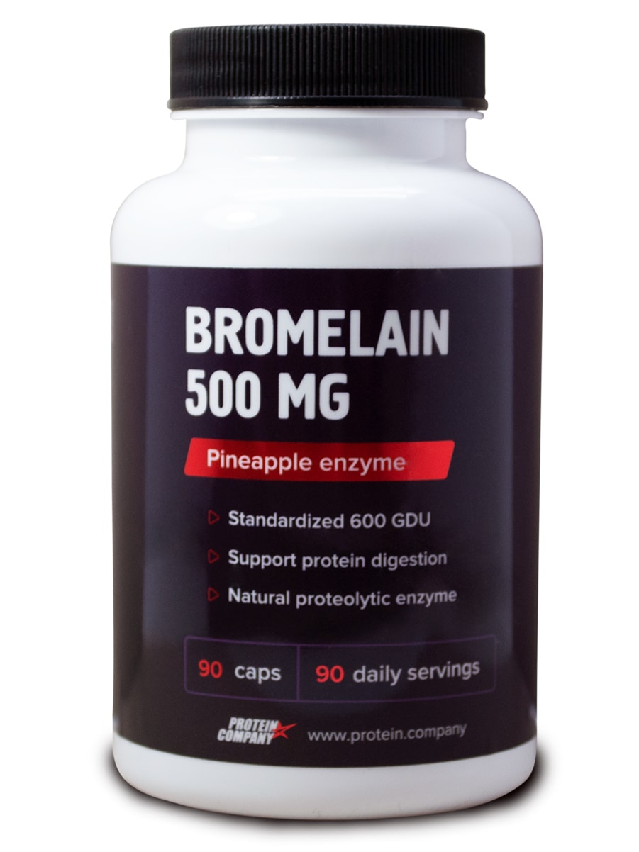 фото Bromelain 500 mg / protein.company / бромелайн / капсулы / 90 порций / 90 капсул