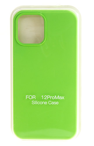 

Hакладка Silicone Cover для iPhone 12 Pro Max, салатовый (7)
