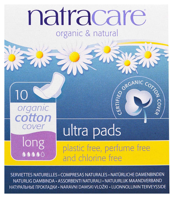 

Прокладки Natracare Cotton Natural Ultra Pads Long 10шт