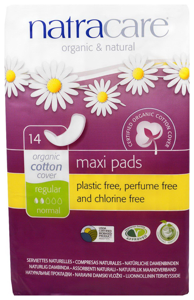 

Прокладки Natracare Maxi Pads Regular 14 шт