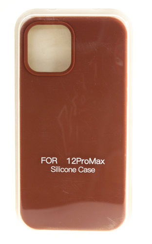 

Hакладка Silicone Cover для iPhone 12 Pro Max, коричневый (5)