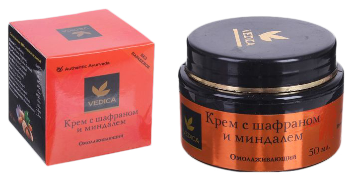 Крем для лица Aasha Herbals D10692 С шафраном и миндалем 50 мл крем для рук aasha herbals тулси 200 мл