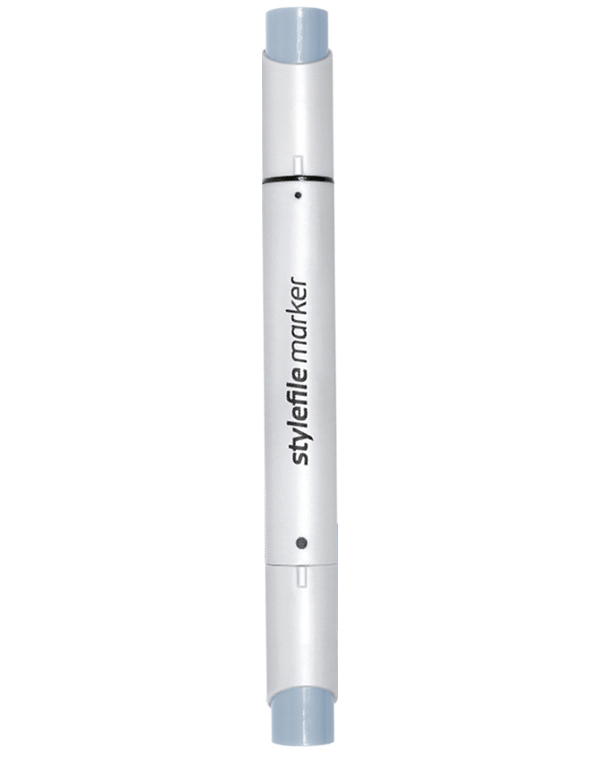

Маркер двухсторонний Stylefile Brush ( CG4 серый холодный 4) серый; синий