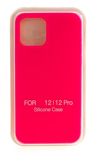 

Hакладка Silicone Cover для iPhone 12/12 Pro, темно-розовый (18)