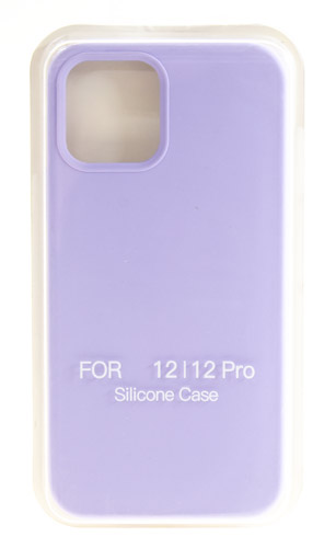 

Hакладка Silicone Cover для iPhone 12/12 Pro, сиреневый (3)