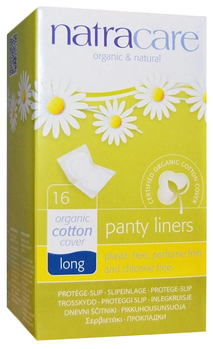 

Прокладки Natracare Cotton Cover Long Panty Liners 16 шт