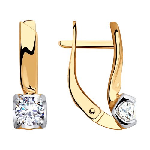 

Серьги из золота SOKOLOV 028564, фианит, 028564