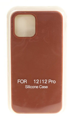 

Hакладка Silicone Cover для iPhone 12/12 Pro, коричневый (5)