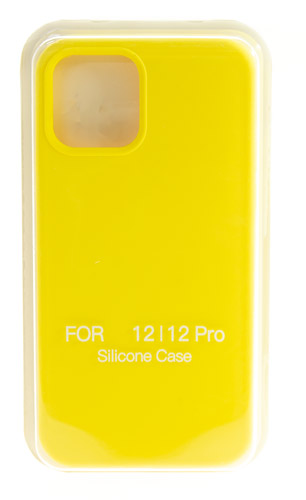 

Hакладка Silicone Cover для iPhone 12/12 Pro, желтый (16)