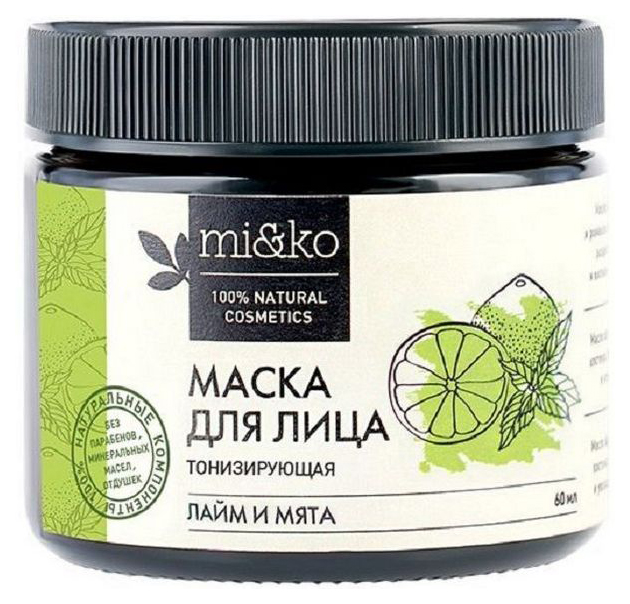 

Маска для лица mi&ko Лайм и мята 60 мл