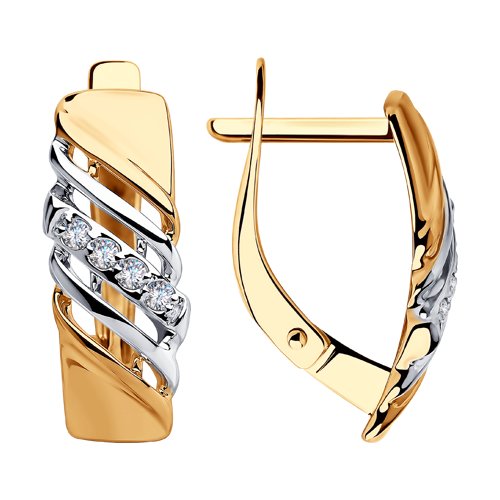 

Серьги женские из золота SOKOLOV 028247, фианит, 028247