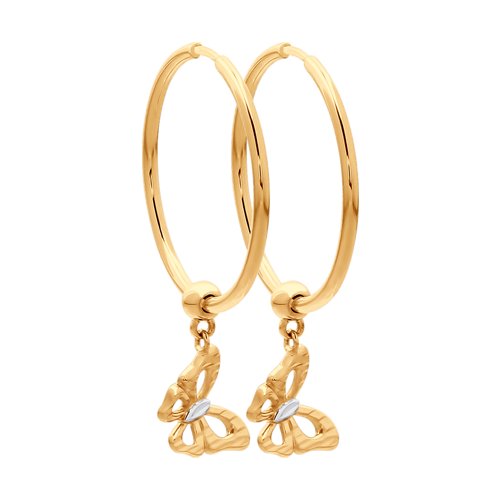 

Серьги конго из желтого золота SOKOLOV 028006, 028006