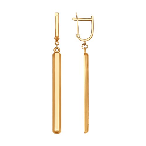 

Серьги подвески из желтого золота SOKOLOV 027591, 027591