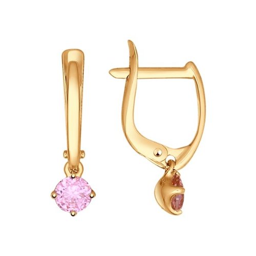 

Серьги золота SOKOLOV 027397, фианит, 027397