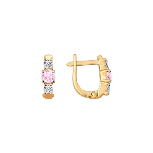 

Серьги женские из золота SOKOLOV 026839, фианит, 026839