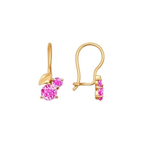 

Серьги женские из золота SOKOLOV 026837, фианит, 026837