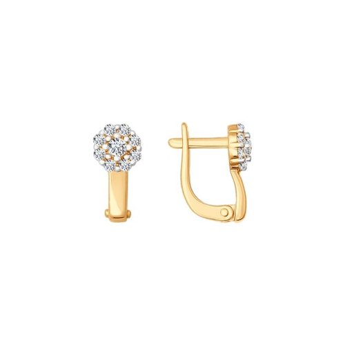 

Серьги женские из золота SOKOLOV 026810, фианит, 026810