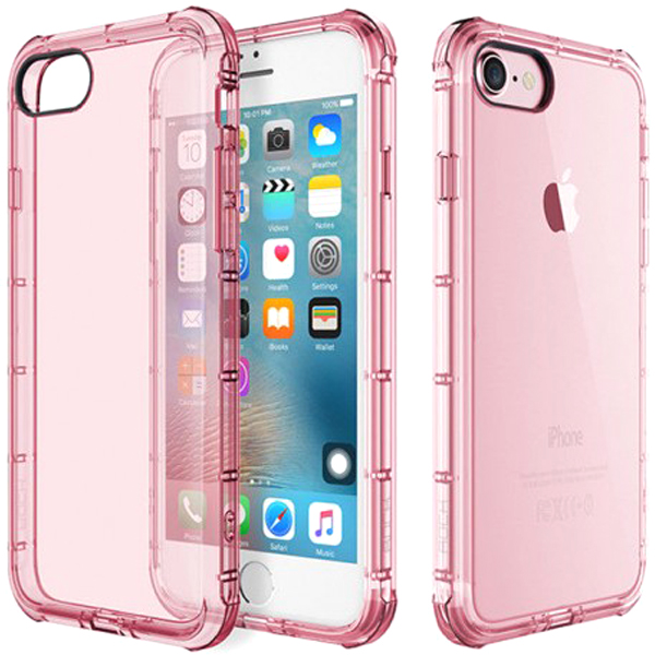 фото Чехол rock fence series для apple iphone 7 / 8 transparent pink