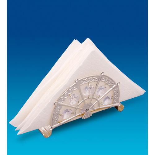 

Салфетница crystal temptations, Веер, 11*3*7 см, серебро, Серебристый