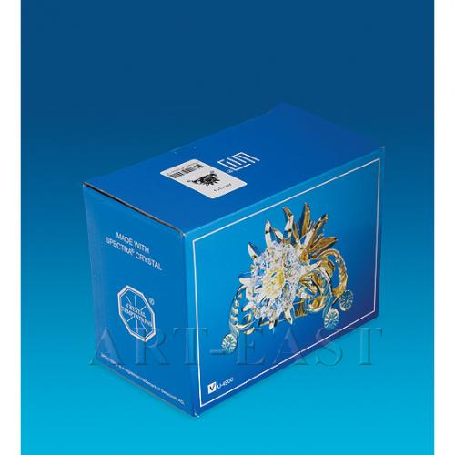 

Салфетница crystal temptations, Подсолнух, 13*6,5*9,5 см, золото, Золотистый