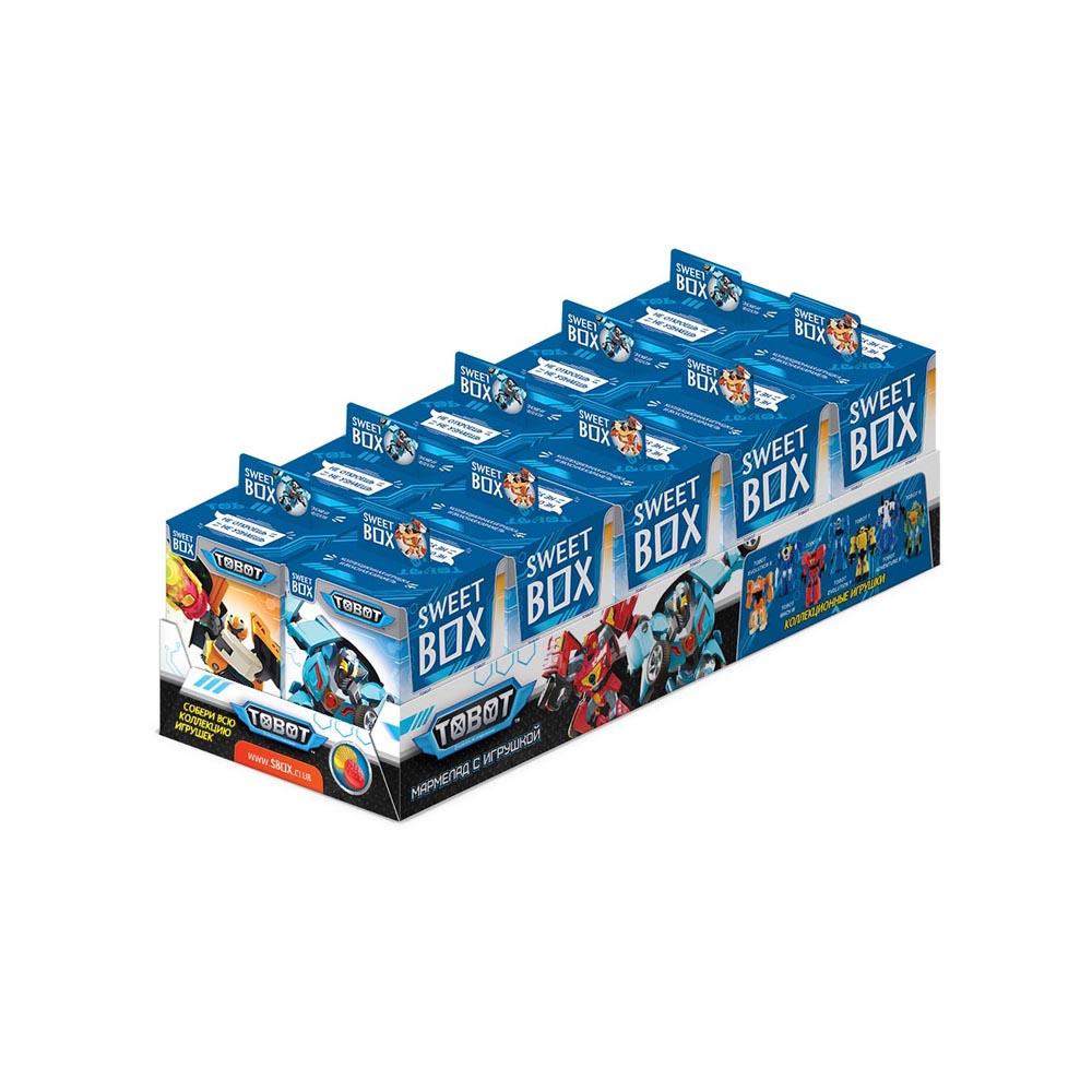 

Мармелад Свитбокс tobots с игрушкой в коробочке 10 г