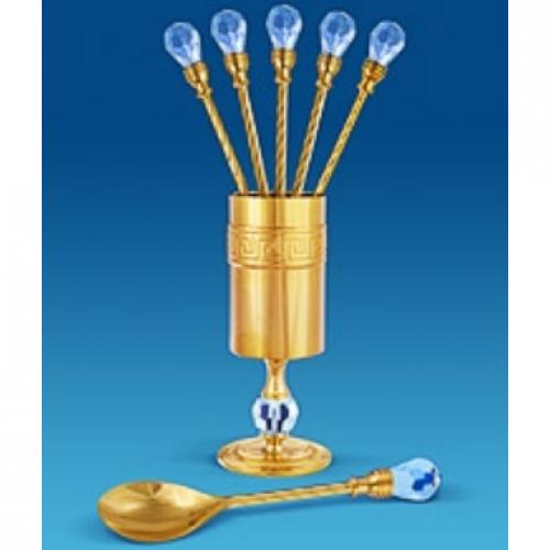 

Набор чайных ложек crystal temptations, 7 предметов, Золотистый