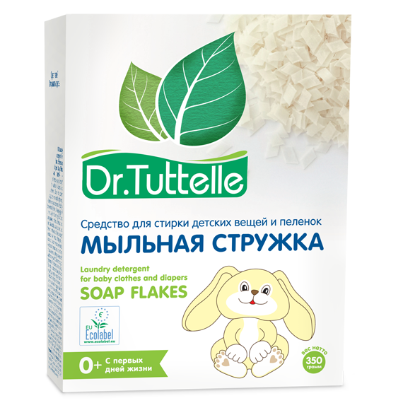 

Мыльная стружка для стирки вещей и пеленок Dr.Tuttelle, 350 г