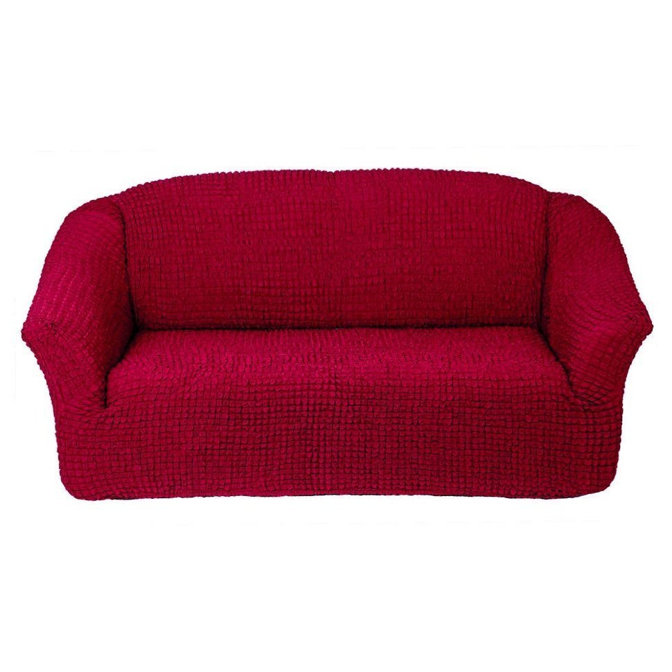 фото Чехол на диван karbeltex бордовый