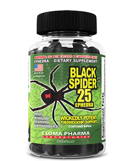 фото Жиросжигатель cloma pharma black spider 100 капсул