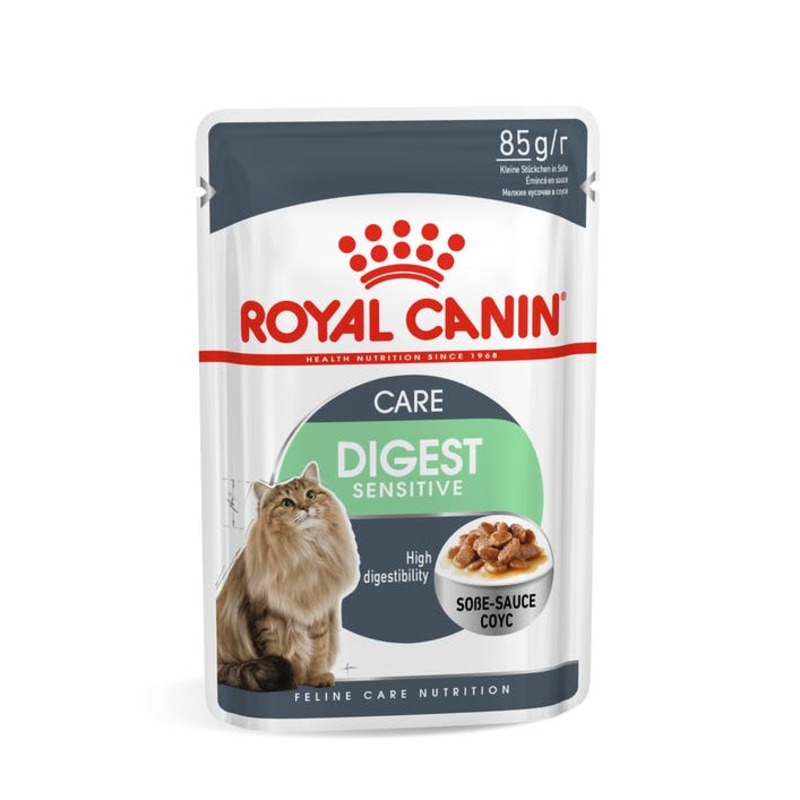 фото Влажный корм для кошек royal canin digestive care, мясо, 24шт, 85г