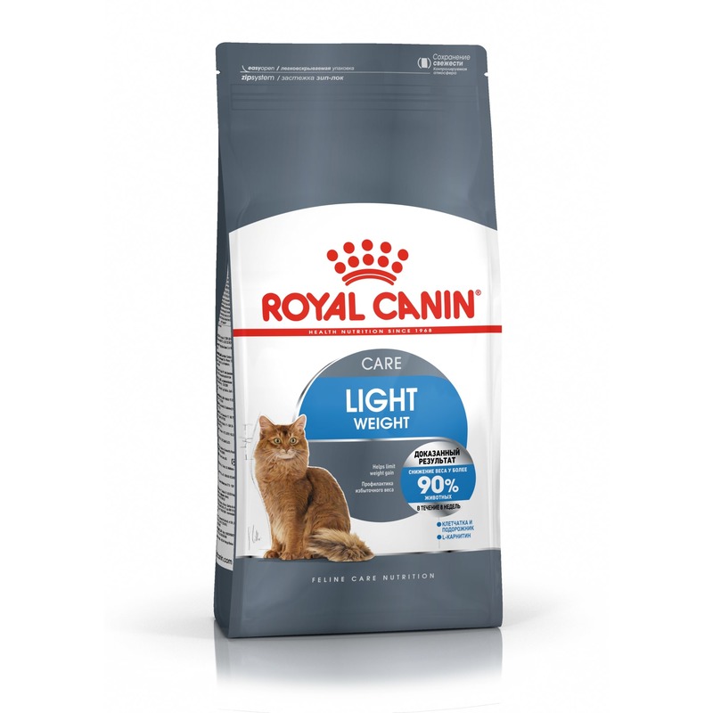 фото Сухой корм для кошек royal canin light weight care, домашняя птица, 8кг