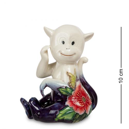 

Фигурка Pavone, Обезьяна, 10 см, белый, с цветком, Синий