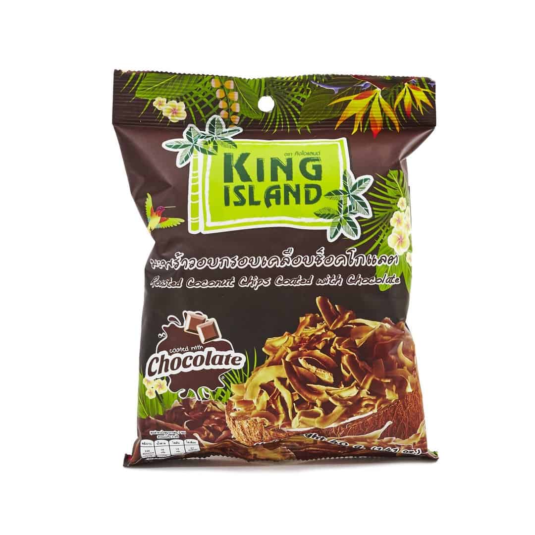 фото Кокосовые чипсы king island с шоколадом 40 г