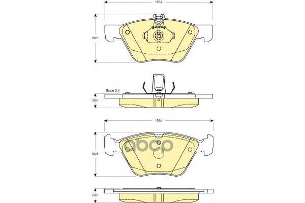 

Комплект тормозных колодок GIRLING 6112152