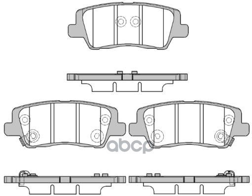 

Комплект тормозных колодок REMSA 156405