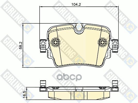 

Комплект тормозных колодок GIRLING 6120661