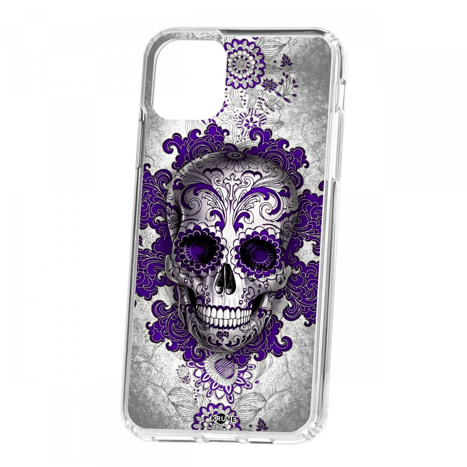 фото Чехол kruche для iphone 11 pro max print sugar skull кruче