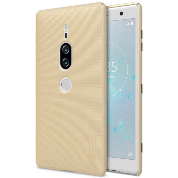 фото Чехол nillkin matte для sony xperia xz2 premium gold