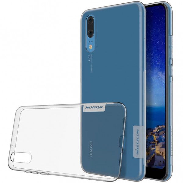 фото Tpu чехол nillkin nature series для huawei p20 clear grey