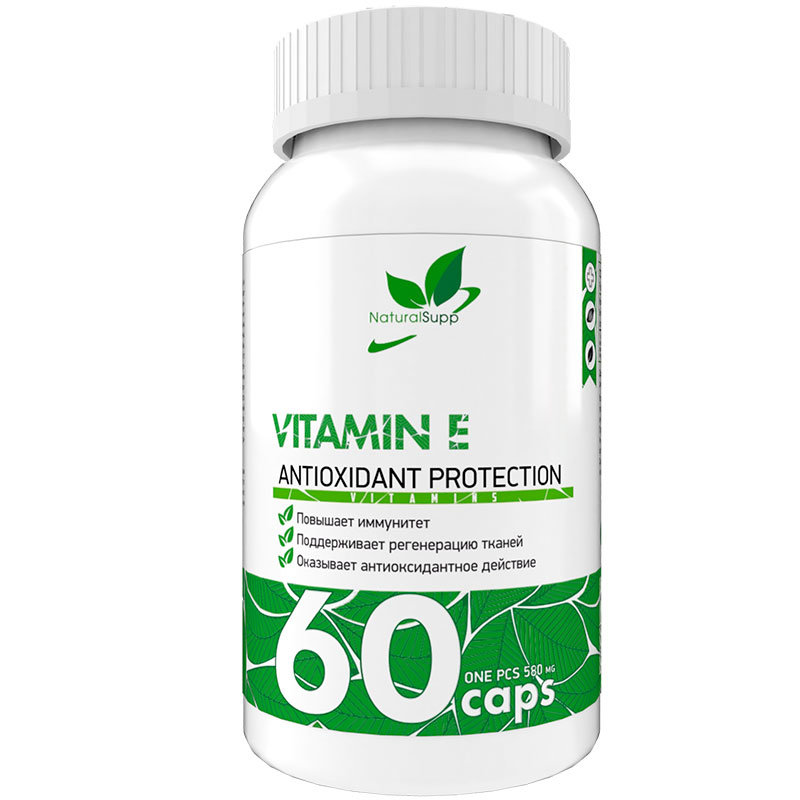 

Витамин E NaturalSupp 60 капсул, Vitamin E