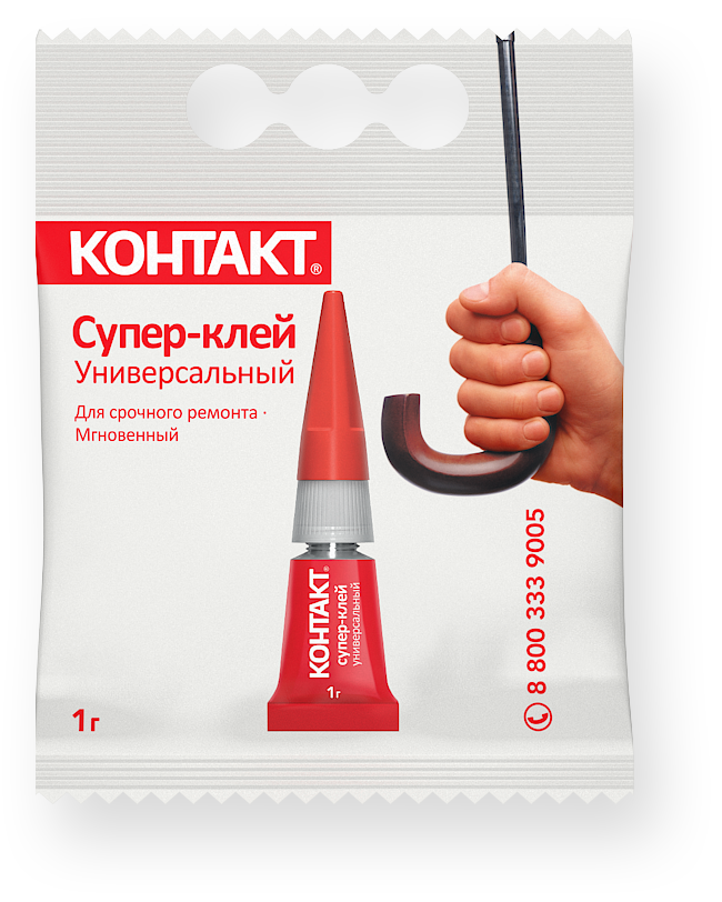 фото Супер-клей контакт км 120-по1 универсальный 1г