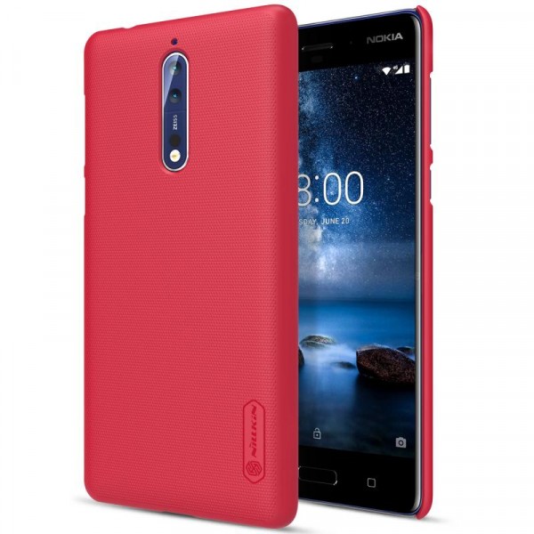 фото Чехол nillkin matte для nokia 8 dual sim red