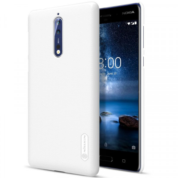 фото Чехол nillkin matte для nokia 8 dual sim white