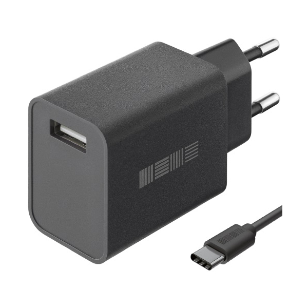 фото Сетевое зарядное устройство interstep new rt, 1xusb, 2 a, (is-tc-tc1ubk12w-000b210) black
