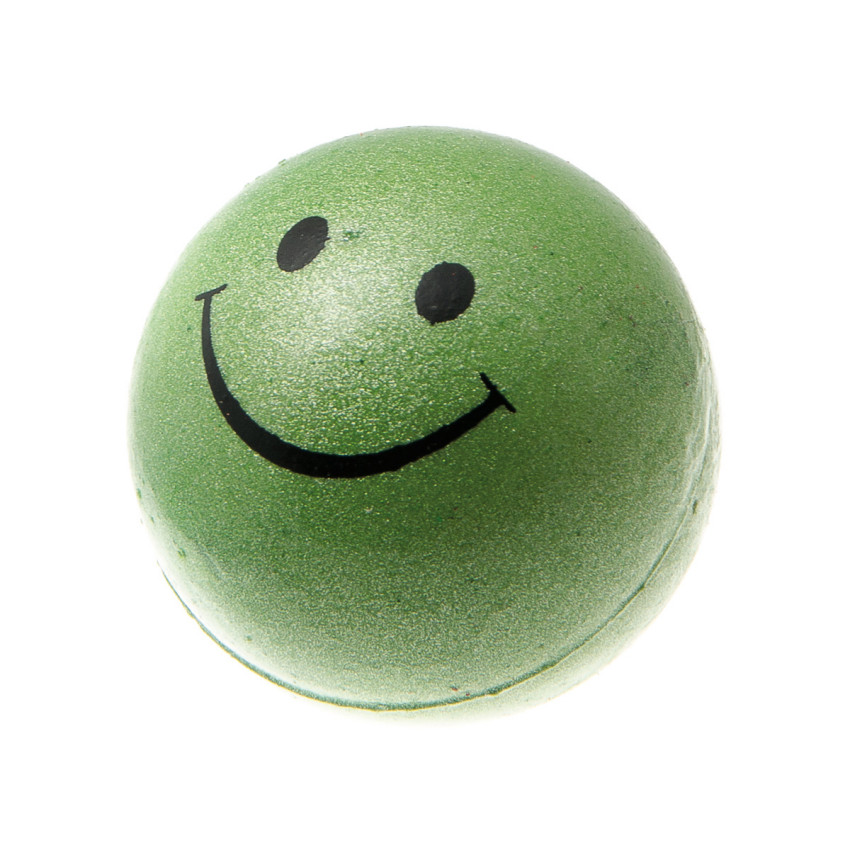 фото Zooone мяч смайлик, зеленый металлик, 47 мм